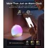 imageecozy Sunrise Alarm Clock for Bedroom White Noise Sound Machine 26 Soothing Sounds 17 Night Lights Bluetooth Speaker MusicSync Lights Wake Up Sunlight for Heavy Sleepers Adults Kids  NaturalNatural
