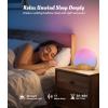 imageecozy Sunrise Alarm Clock for Bedroom White Noise Sound Machine 26 Soothing Sounds 17 Night Lights Bluetooth Speaker MusicSync Lights Wake Up Sunlight for Heavy Sleepers Adults Kids  NaturalWood