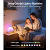 imageecozy Sunrise Alarm Clock for Bedroom White Noise Sound Machine 26 Soothing Sounds 17 Night Lights Bluetooth Speaker MusicSync Lights Wake Up Sunlight for Heavy Sleepers Adults Kids  NaturalWood