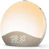 imageecozy Sunrise Alarm Clock for Bedroom White Noise Sound Machine 26 Soothing Sounds 17 Night Lights Bluetooth Speaker MusicSync Lights Wake Up Sunlight for Heavy Sleepers Adults Kids  NaturalGrey  White
