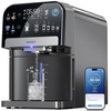 image:imageecozy Nugget Ice Maker Dispenser Countertop 2in1 Pebble Ice Machine amp Water Dispenser with App Control Sonic Crushed Ice Makers with SelfCleaning TDS Monitor Measured Dispensing 33 LbsDayDark Gray