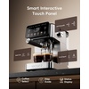 image:imageecozy Espresso Machine amp Coffee Maker Combo with Milk Frother Guided Touchscreen Brewing Create CafStyle Lattes Cappuccinos amp Americanos at Home Smart Touchscreen Stainless Steel