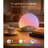 image:imageecozy Sunrise Alarm Clock White Noise Machine Sound Machine for Bedroom Wake Up Light with BT Speaker 26 Sleep Sounds 17 Night Lights Dimmable Digital Clock for Adults Kids
