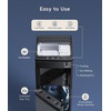 image:imageecozy 4in1 BottomLoading Water Dispenser with Ice Maker Hot amp Cold Water Cooler 33 lbsDay Ice Maker Fits 3 amp 5 Gallon Bottles Child Lock Night Light ECO Mode for Home  Stainless Steel
