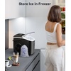 image:imageecozy Portable Ice Maker Countertop 9 Cubes Ready in 6 Mins 26 lbs in 24 Hours Ice Maker Machine with Standing Scoop for Camping