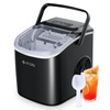 image:imageecozy Portable Ice Maker Countertop 9 Cubes Ready in 6 Mins 26 lbs in 24 Hours Ice Maker Machine with Standing Scoop for Camping