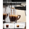 image:imageecozy 2in1 Espresso Machine with Milk Frother Guided Touchscreen  Coffee Maker Combo for Brewing Baristaquality Coffee Lattes Cappuccinos and Americanos at Home