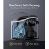 image:imageecozy Ice Makers Countertop 9 Ice Cubes Ready in 6 Mins Portable Ice Machine with Carry Handle 26lbs24Hrs AutoCleaning Ice Maker with Basket and Scoop for HomeKitchenCampingRVMatte Black