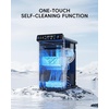 image:imageecozy Ice Makers Countertop 9 Ice Cubes Ready in 6 Mins Portable Ice Machine with Carry Handle 26lbs24Hrs AutoCleaning Ice Maker with Basket and Scoop for HomeKitchenCampingRVGlossy Black