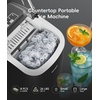 image:imageecozy Ice Makers Countertop 9 Ice Cubes Ready in 6 Mins Portable Ice Machine with Carry Handle 26lbs24Hrs AutoCleaning Ice Maker with Basket and Scoop for HomeKitchenCampingRVMatte Black
