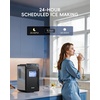 image:imageecozy Ice Makers Countertop 9 Ice Cubes Ready in 6 Mins Portable Ice Machine with Carry Handle 26lbs24Hrs AutoCleaning Ice Maker with Basket and Scoop for HomeKitchenCampingRVGlossy Black