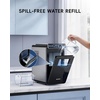image:imageecozy Ice Makers Countertop 9 Ice Cubes Ready in 6 Mins Portable Ice Machine with Carry Handle 26lbs24Hrs AutoCleaning Ice Maker with Basket and Scoop for HomeKitchenCampingRVGlossy Black