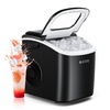 image:imageecozy Ice Makers Countertop 9 Ice Cubes Ready in 6 Mins Portable Ice Machine with Carry Handle 26lbs24Hrs AutoCleaning Ice Maker with Basket and Scoop for HomeKitchenCampingRVMidnight Black